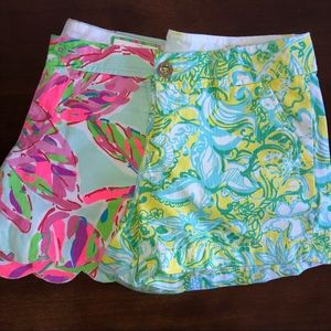 Two Pairs of Lilly Pulitzer Shorts
